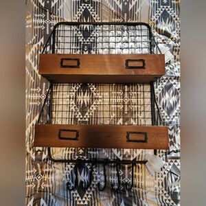 Brand new FCT Hanging Black wire basket.